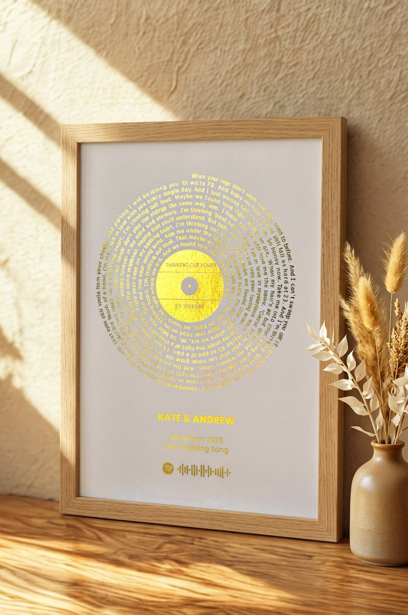 Song Lyrics & Map Prints