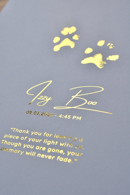 Framed Paw Print - From Your Exsisting Prints