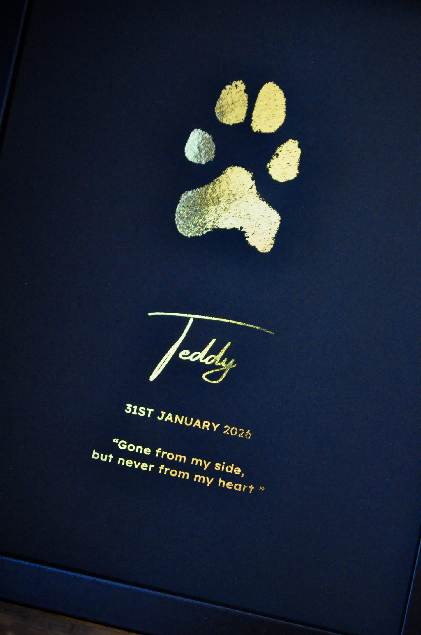 Framed Paw Print - From Your Exsisting Prints