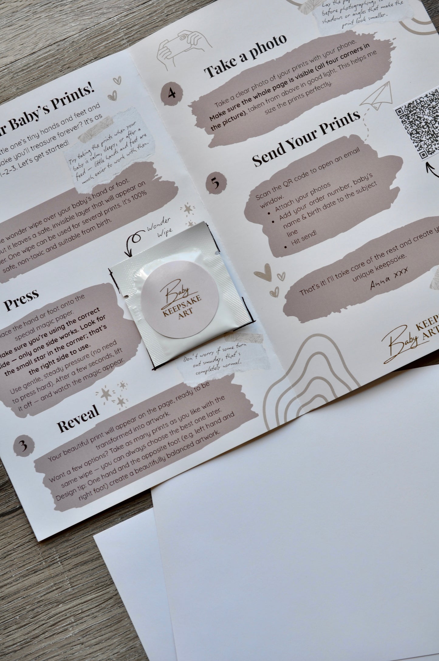 Inkless Baby Hand & Footprint Keepsake Kit
