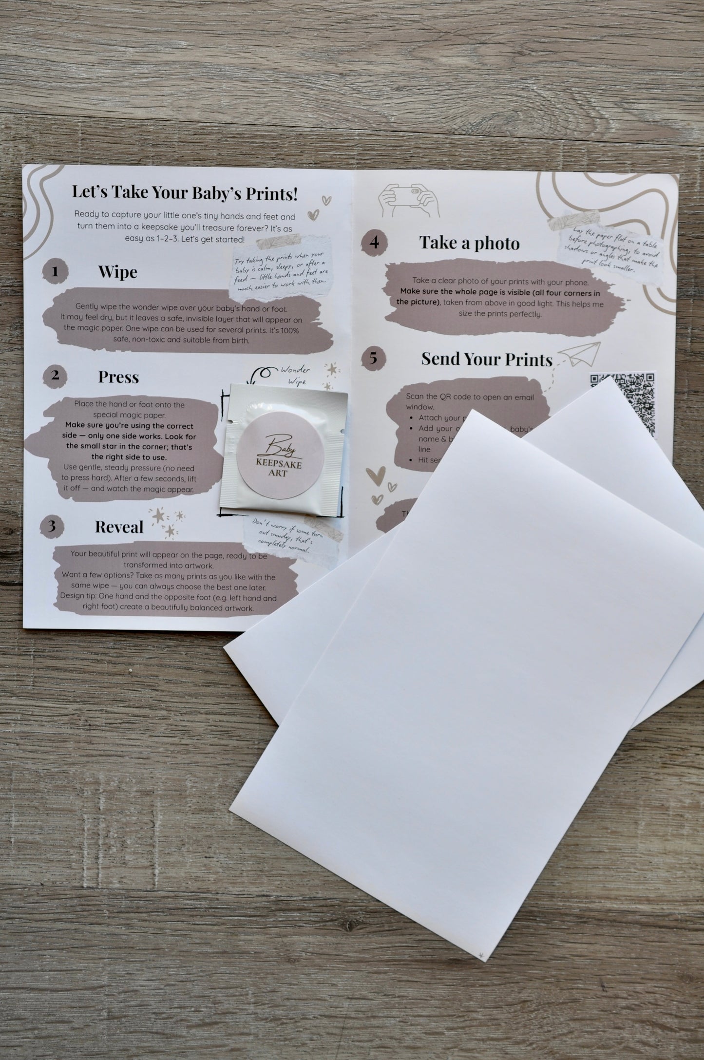 Inkless Baby Hand & Footprint Keepsake Kit