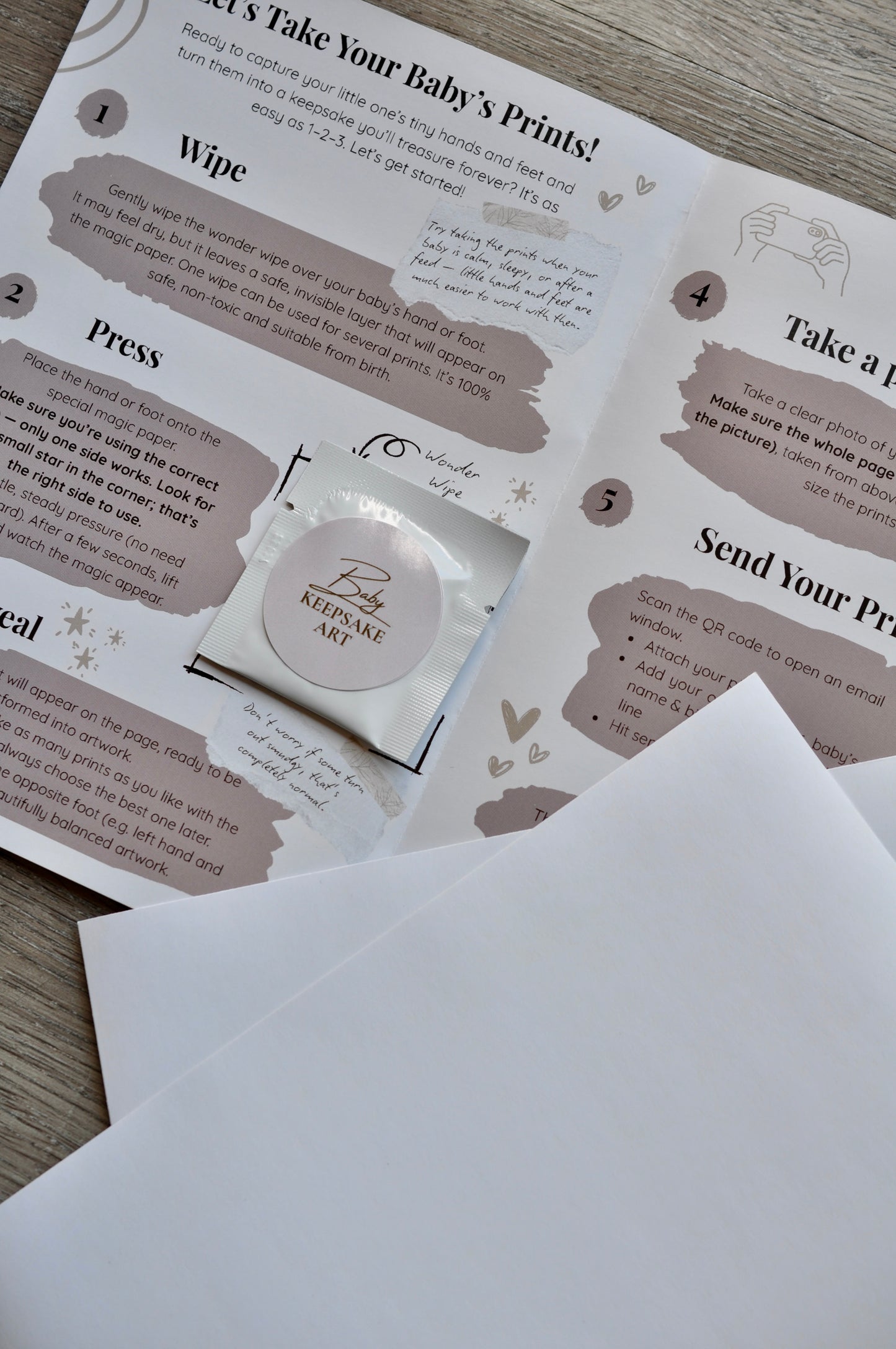 Inkless Baby Hand & Footprint Keepsake Kit