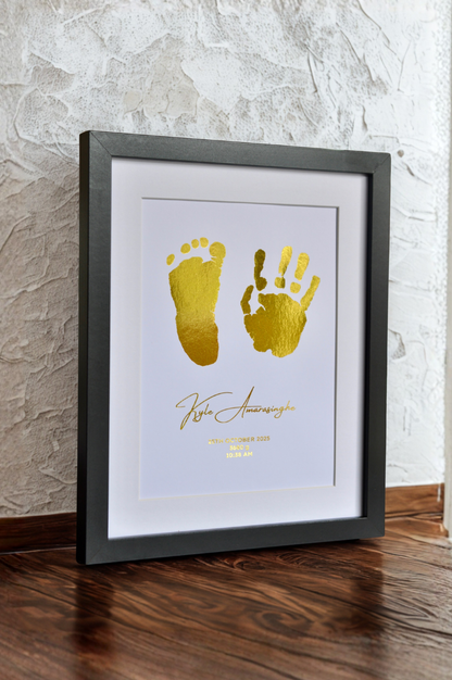 Framed Baby Hand & Footprint Keepsake - From Your Existing Prints